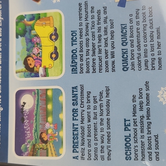 Dora's Christmas DVD Dora the Explorer Preschool Learning Video - Picture 6 of 6